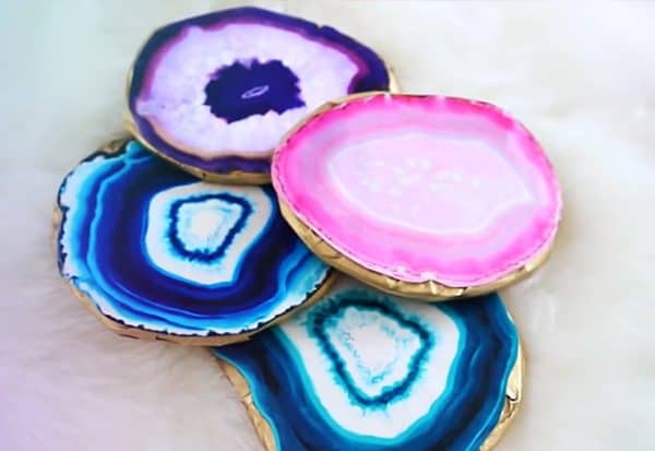 10 Creative DIY Agate Coaster Ideas