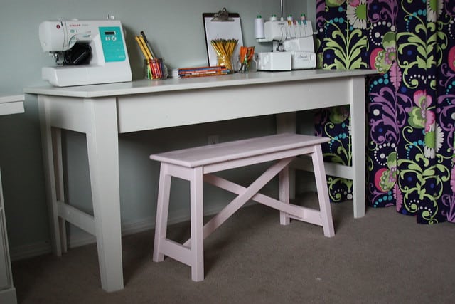 Emma's (Super Easy) DIY Sewing Desk - A Beautiful Mess
