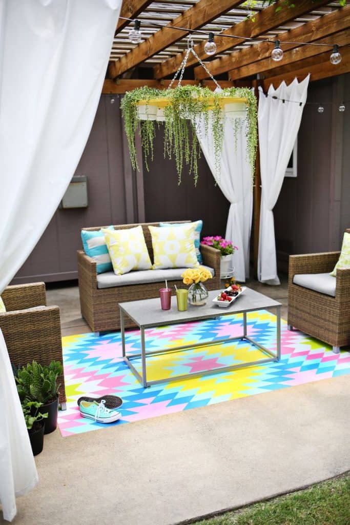 Easy DIY Initial Outdoor Rug & Front Porch Freshen-Up – Less Than