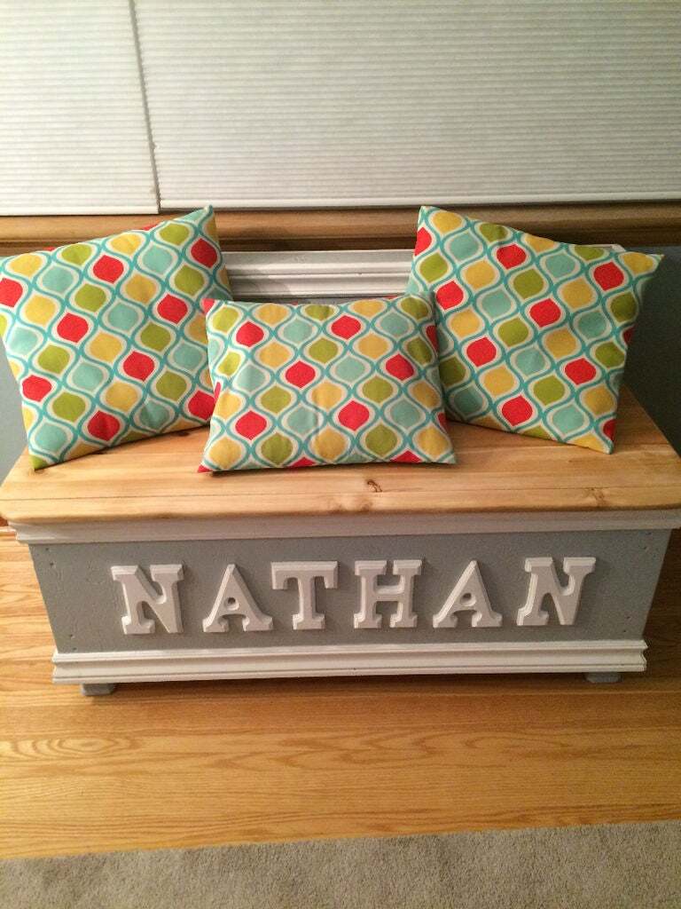 wooden personalized toy box
