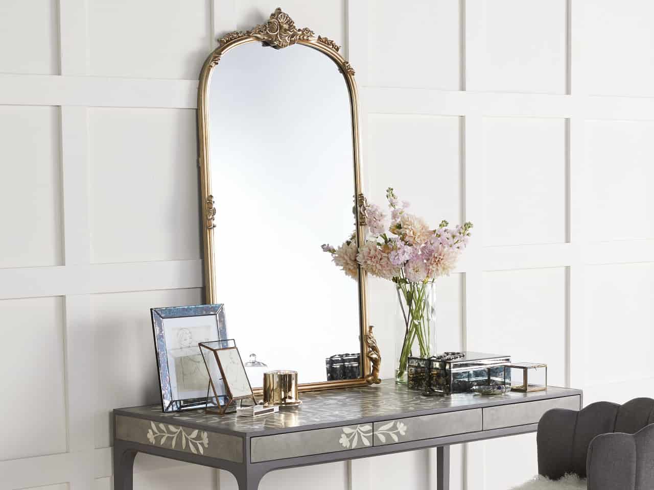 Amelie Wall Mirror in Gold