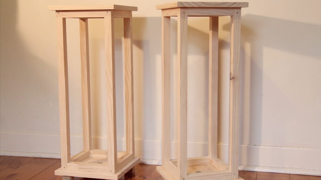 Bookshelf Speaker Stand, Solid Wood Speaker Stand